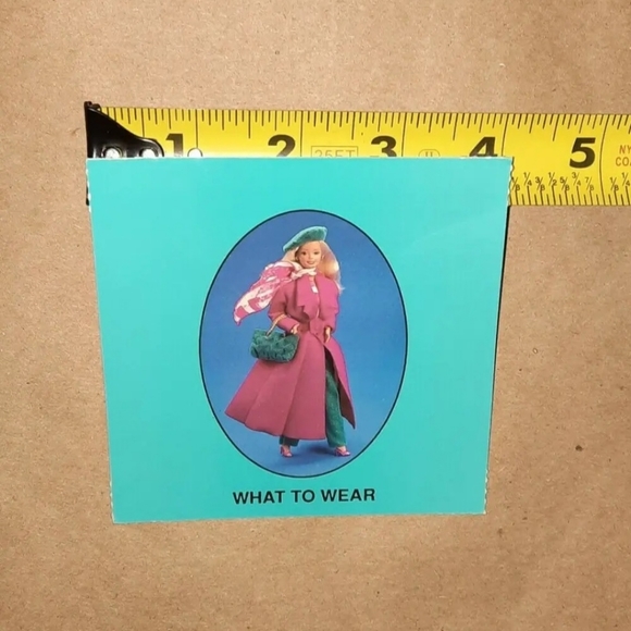 Vintage Barbie Card 1989 Barbie Just Us Girls Game Replacement Piece - Picture 5 of 6